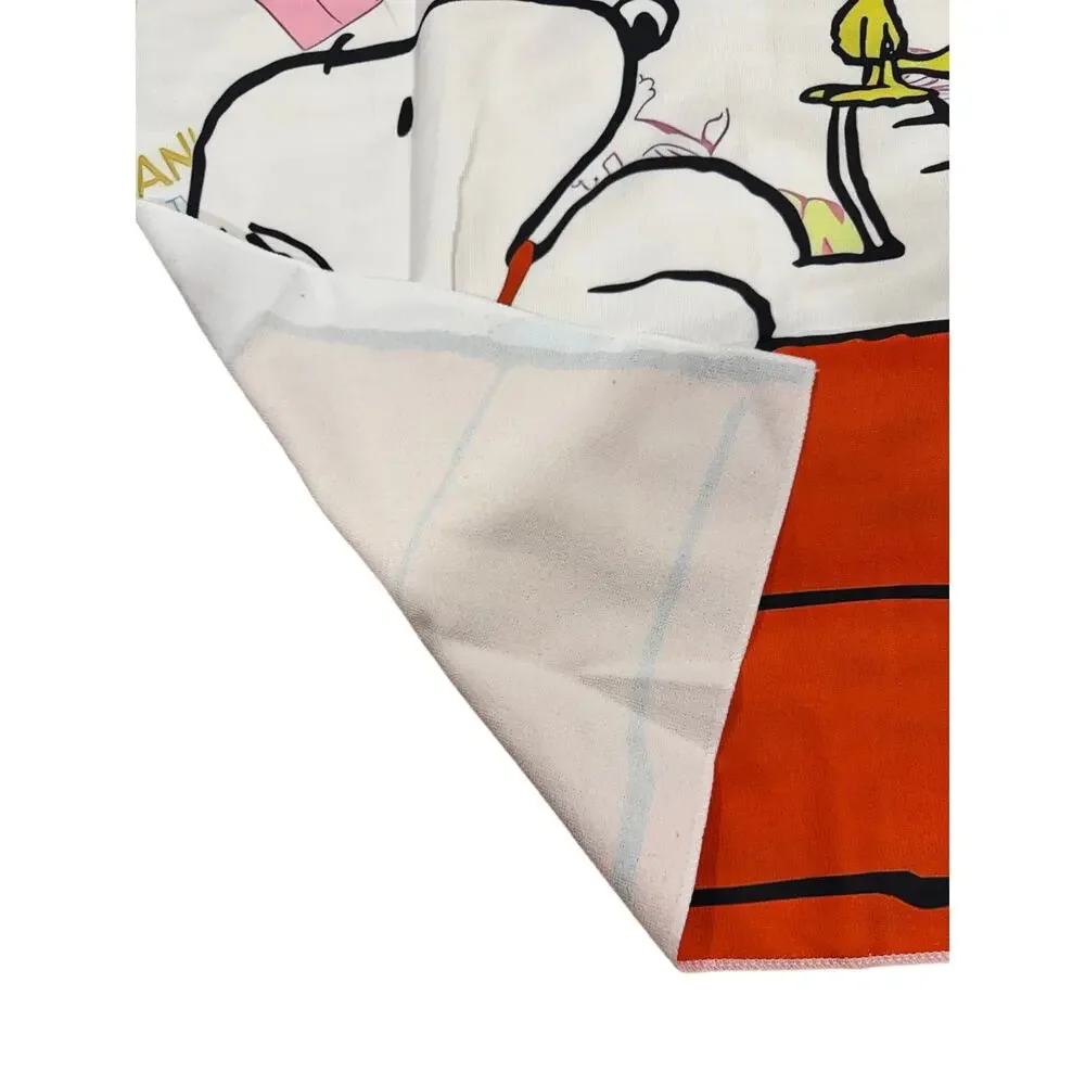 Snoopy and Woodstock beach towel